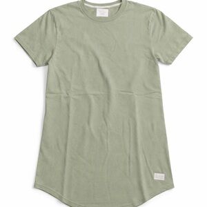 Hollister Sage Green Longline Tee